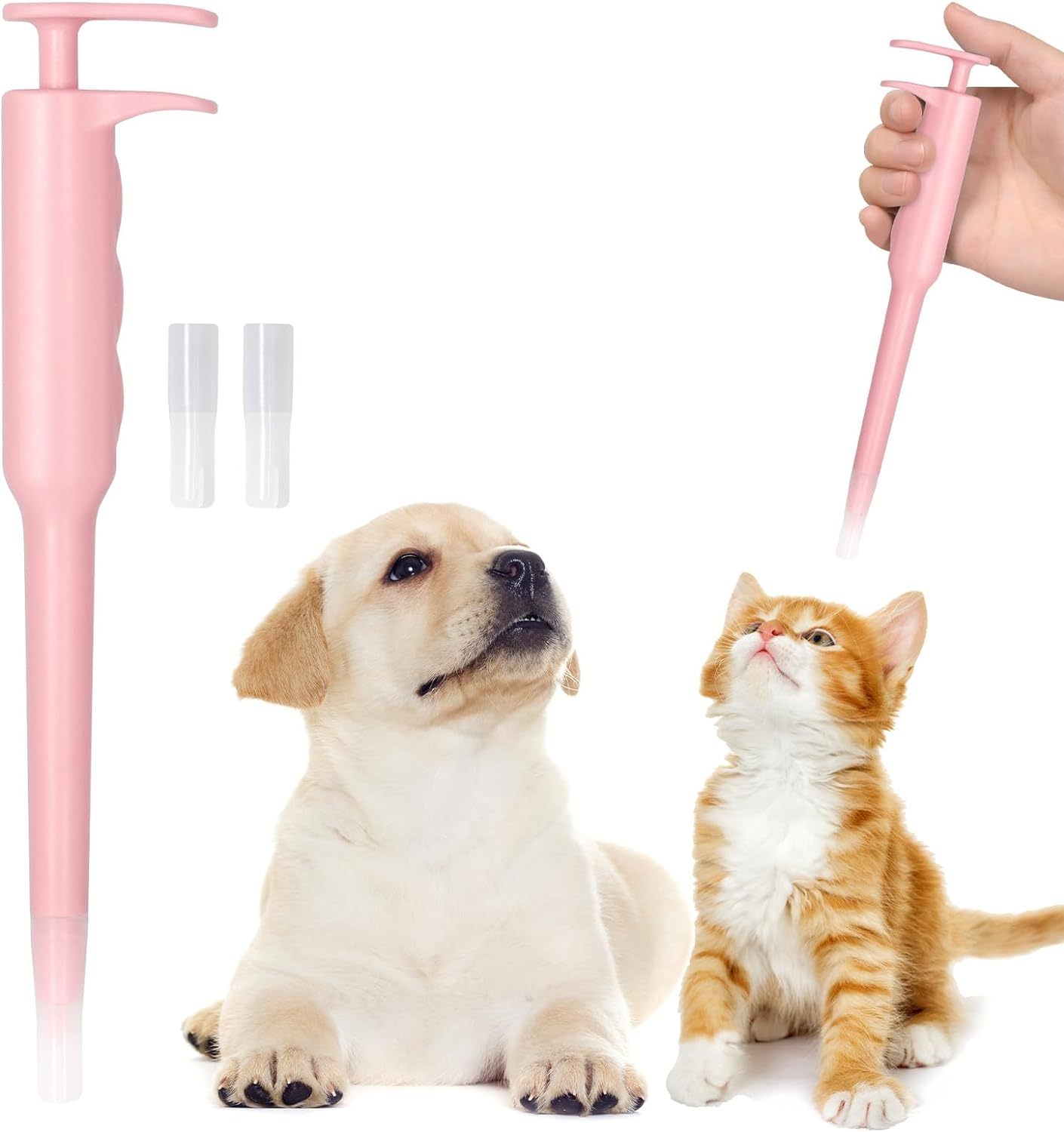 Pet Pill Dispenser Pet Piller Gun With Soft Tip And Pill Feeder For Cats, Dogs, And Small Animals - Perfect For Medication And Treats