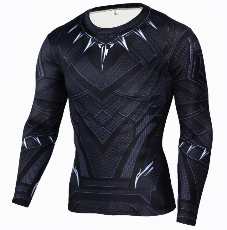 panther Winter Soldier Long Sleeve Compression Shirt