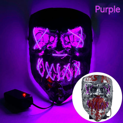 Cold LED Mask Halloween Horror Prop