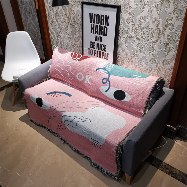 Leisure Blanket Line Blanket Creative Personality Art Blanket Cover Blanket Sofa Blanket