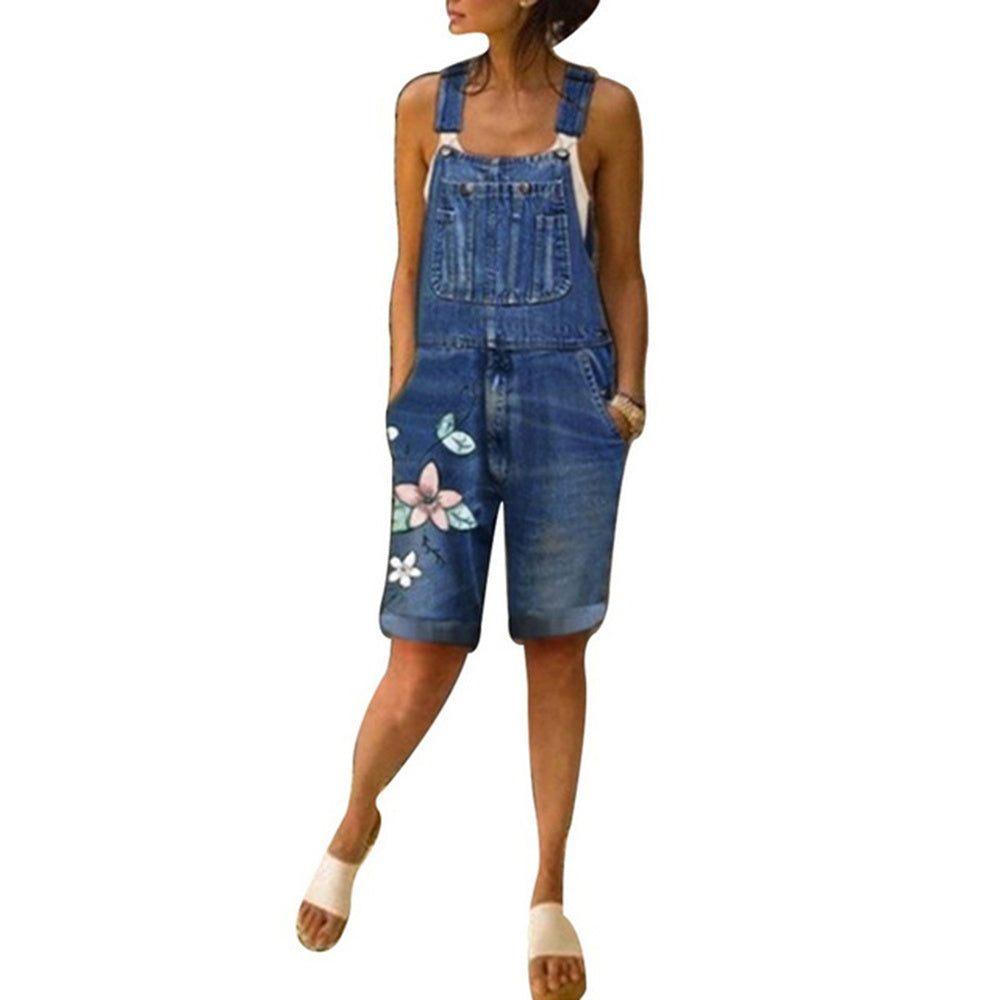 Print Jean Overalls To Slim Overalls And Shorts