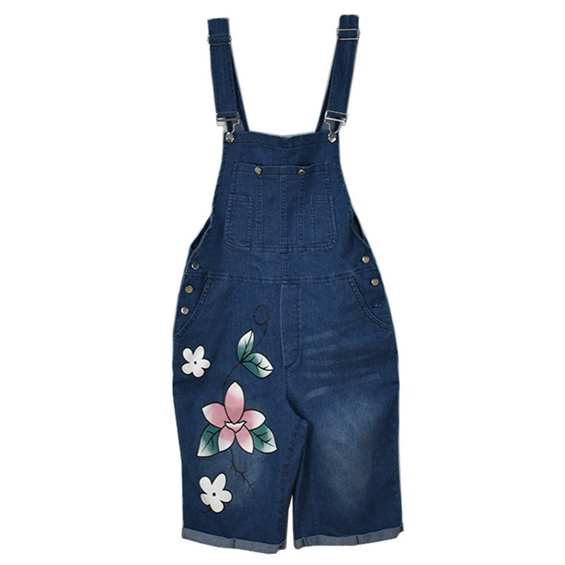 Print Jean Overalls To Slim Overalls And Shorts