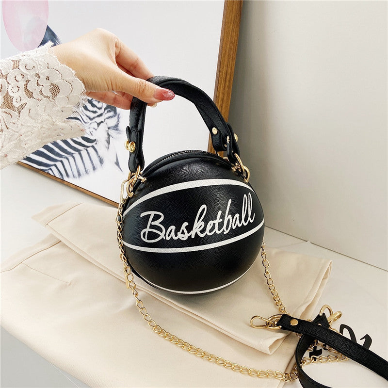 Basketball / Football Chain Crossbody Round Ball Bag