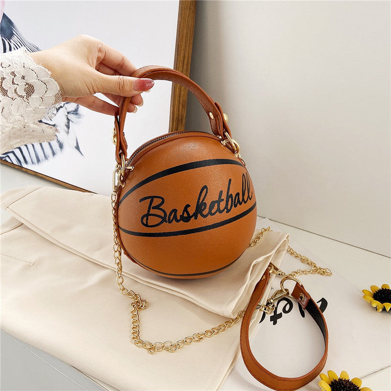 Basketball / Football Chain Crossbody Round Ball Bag