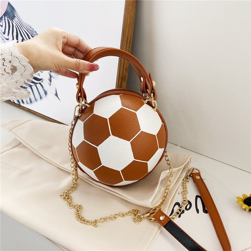 Basketball / Football Chain Crossbody Round Ball Bag