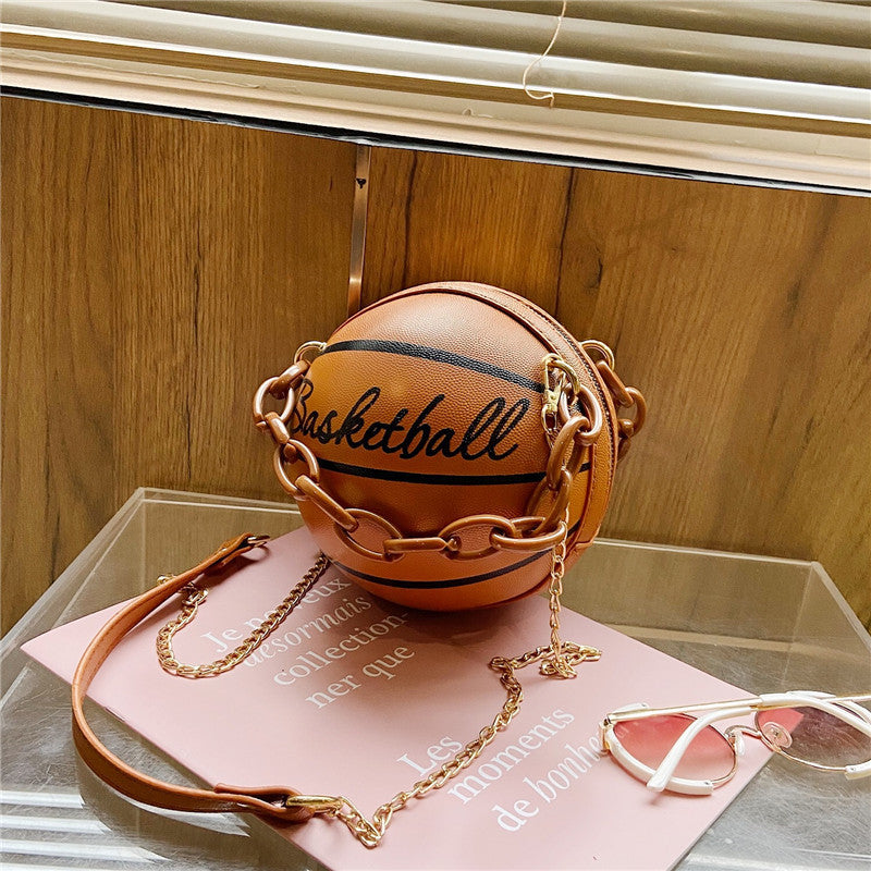 Basketball / Football Chain Crossbody Round Ball Bag