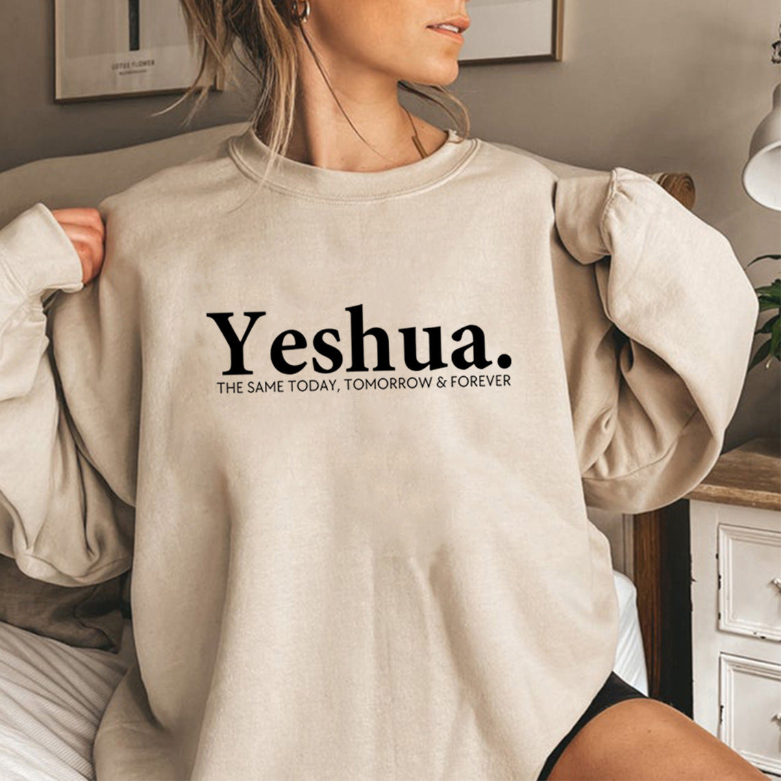 Vintage Yeshua Christian Sweatshirt Christian Apparel Faith