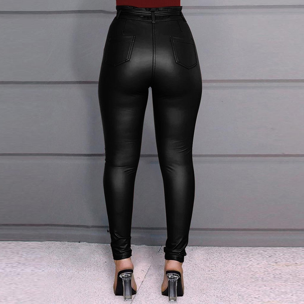 Tight pu leather leggings - Smith&