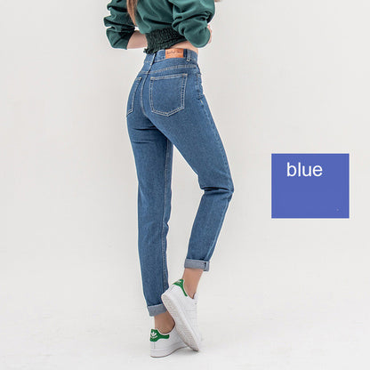 High Waist Plus Size Boyfriend Jeans for Women mom jeans