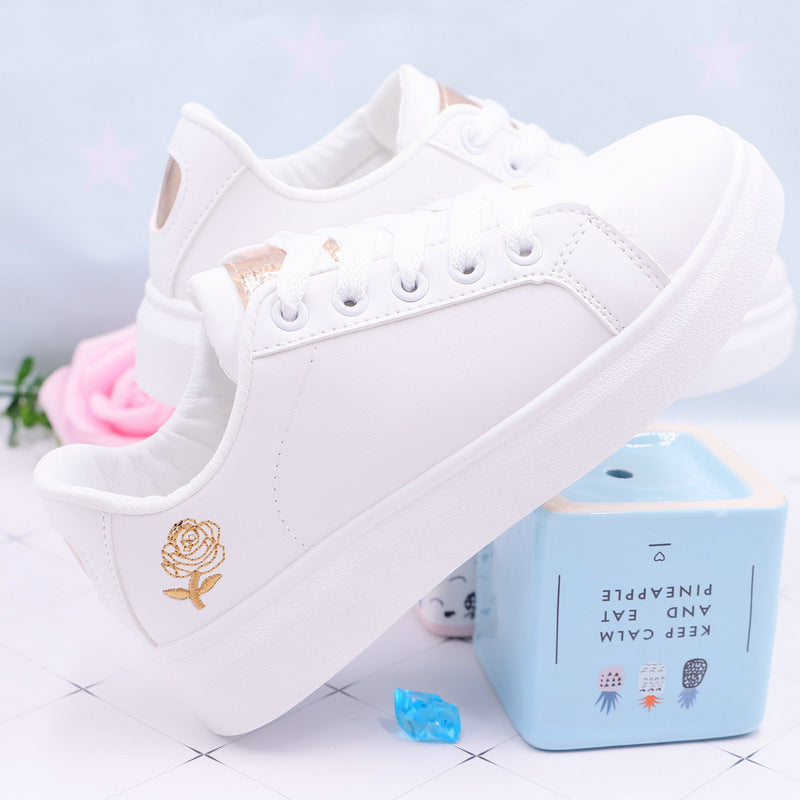 White Women Rose Shoes - Smith&