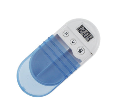 Upgrade Intelligent Medication Reminders Portable Alarm Timer Pill Box Electronic Timing Pill Case Medicine Holder Organizer