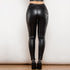 Shascullfites Melody Matt Black PU Leather Leggings - Smith&