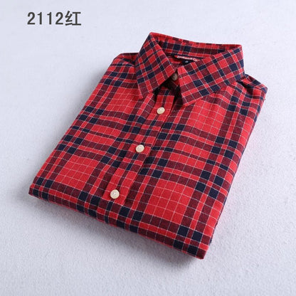 Direct manufacturers sanding Plaid Shirt Flannel Plaid shirts ladies shirt shirt color thick sanding