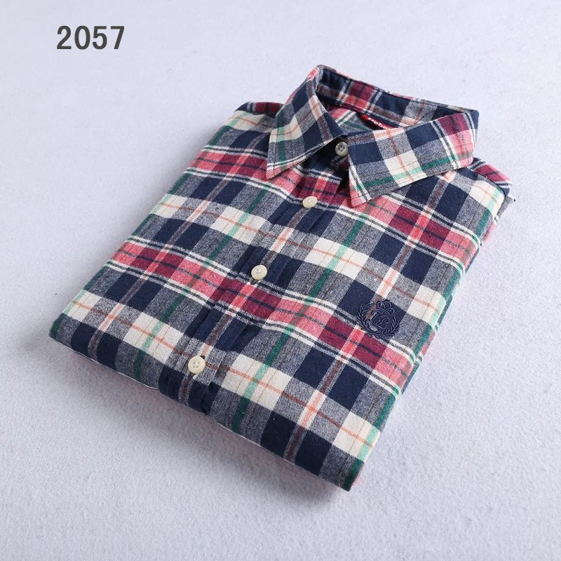 Direct manufacturers sanding Plaid Shirt Flannel Plaid shirts ladies shirt shirt color thick sanding