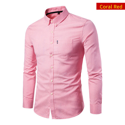 New Autumn And Winter Plus Size Oxford Shirt Men&