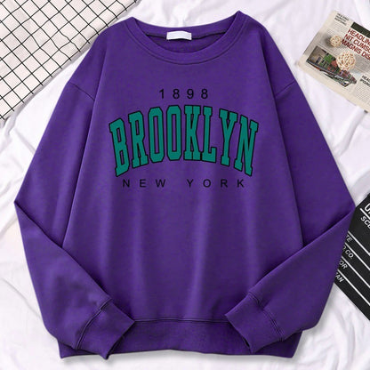 Autumn Kawaii Womens Sweatshirts 1898 Brooklyn