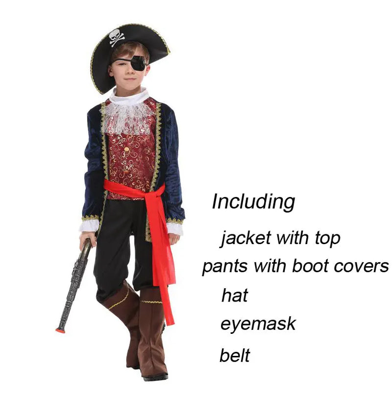 Halloween Costumes for Boy Boys Kids Children Pirate Costume Fantasia Infantil Cosplay Clothing