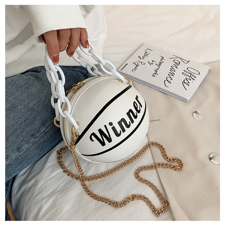 Small round personality basketball bag