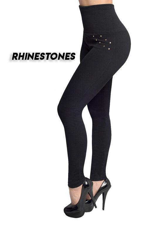 High-waisted Tight Pants Tummy Control Zipper Leggings - Smith&