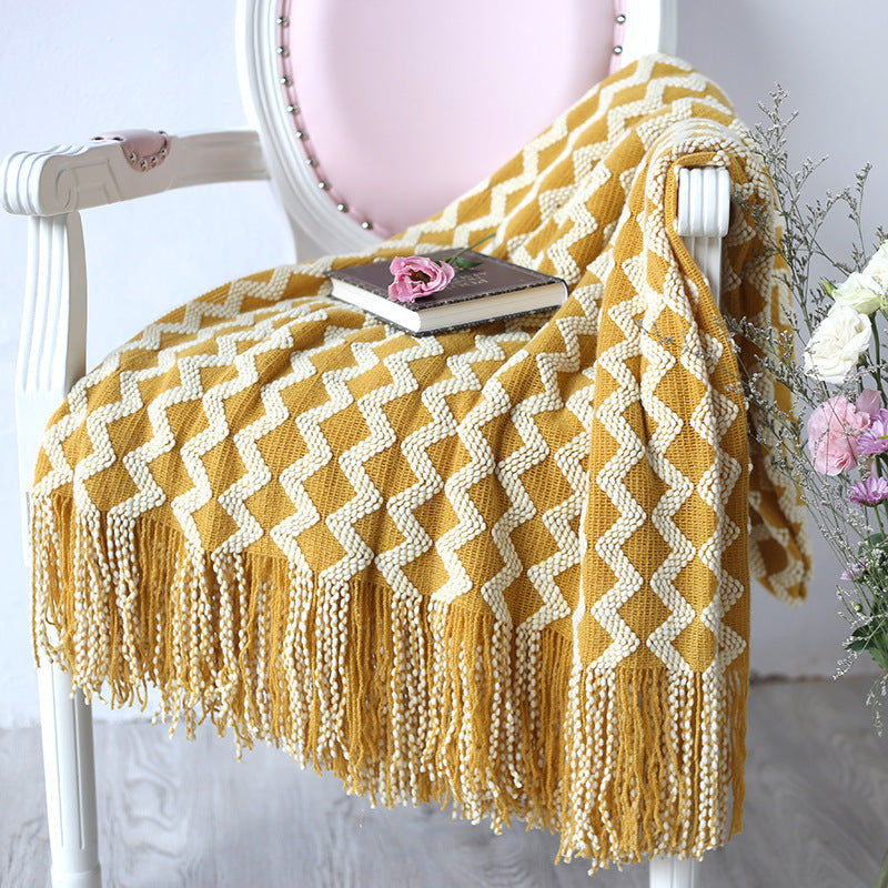 Knitted Wool Blanket Cashmere Blanket