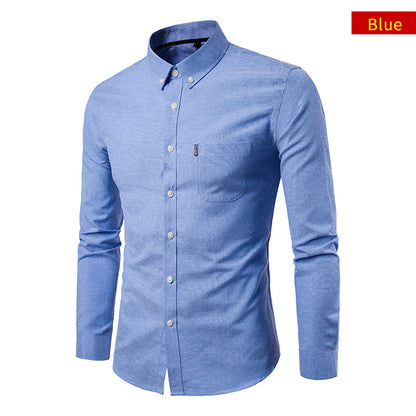 New Autumn And Winter Plus Size Oxford Shirt Men&