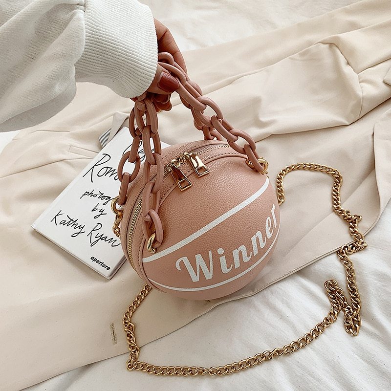 Small round personality basketball bag