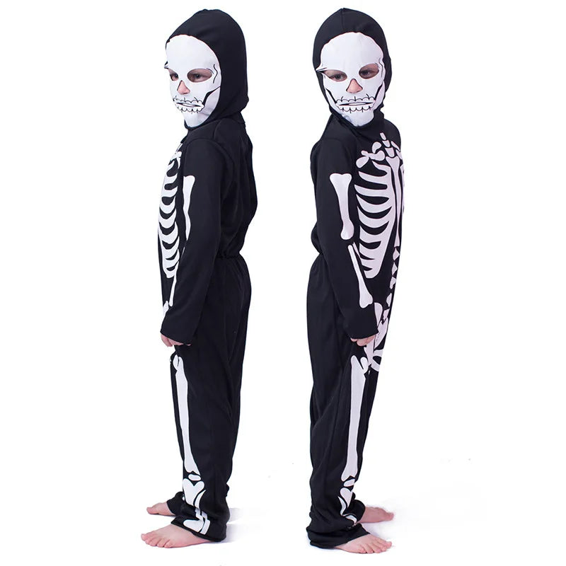 Halloween Children Costumes Cos Masquerade Costumes for Men and Women Skull Skeleton Ghost Clothes Horror Clothes Costumes