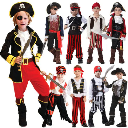 Halloween Costumes for Boy Boys Kids Children Pirate Costume Fantasia Infantil Cosplay Clothing