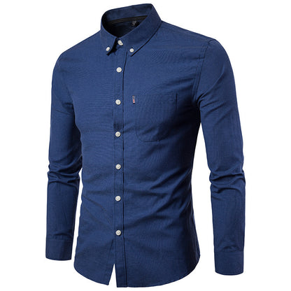 New Autumn And Winter Plus Size Oxford Shirt Men&