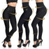 High-waisted Tight Pants Tummy Control Zipper Leggings - Smith&