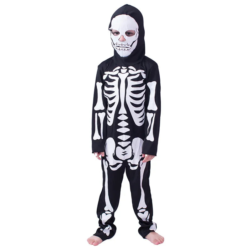 Halloween Children Costumes Cos Masquerade Costumes for Men and Women Skull Skeleton Ghost Clothes Horror Clothes Costumes