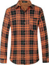 Flannel Shirts for Men, Long Sleeve Button down Shirt Lightweight Plaid Brushed Casual