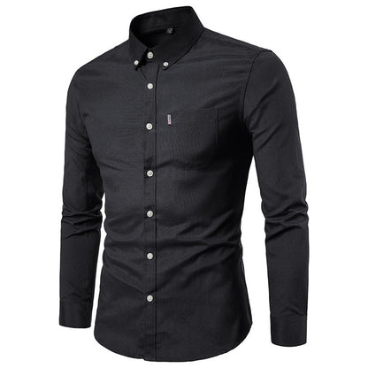 New Autumn And Winter Plus Size Oxford Shirt Men&