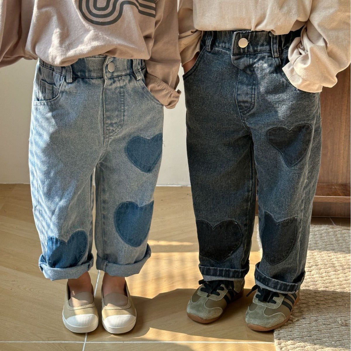 Children Soft Jeans Casual Straight Trousers