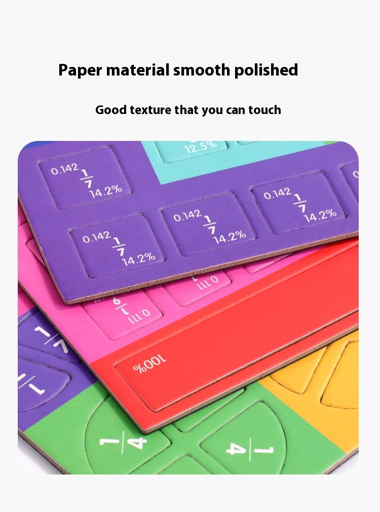 Magnetic Fraction Plate Demonstrator Teaching Toy