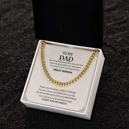 To My Dad | I Love You So Much - Cuban Link Chain - Smith&