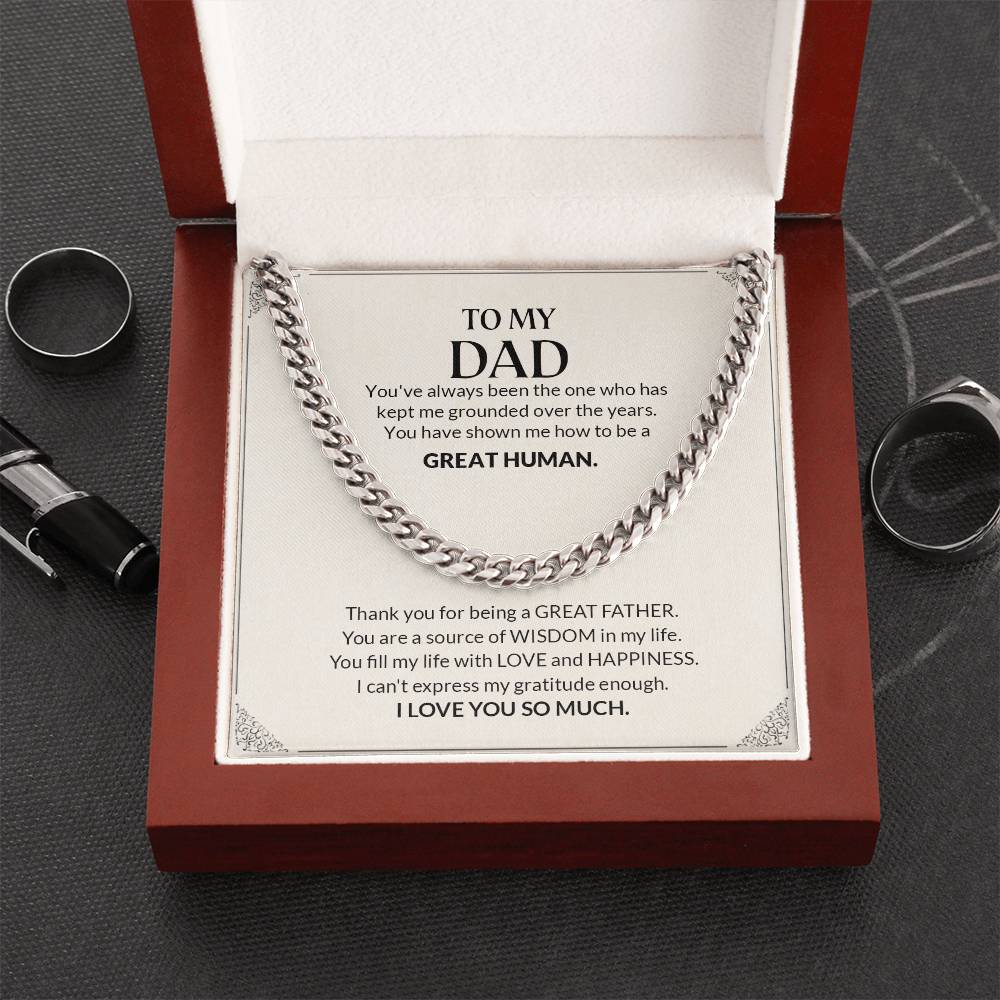 To My Dad | I Love You So Much - Cuban Link Chain - Smith&