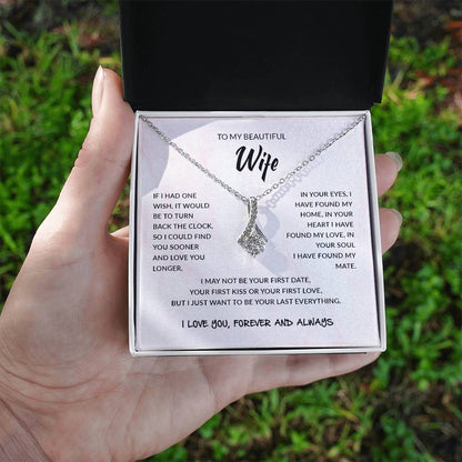 To My Beautiful Wife | I Love You, Forever &amp; Always - Alluring Beauty necklace - Smith&