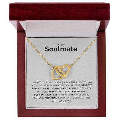 To My Soulmate | Interlocking Hearts necklace - Smith&