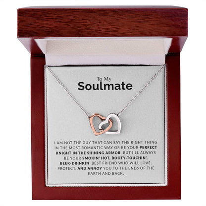 To My Soulmate | Interlocking Hearts necklace - Smith&