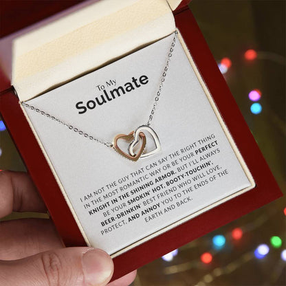 To My Soulmate | Interlocking Hearts necklace - Smith&