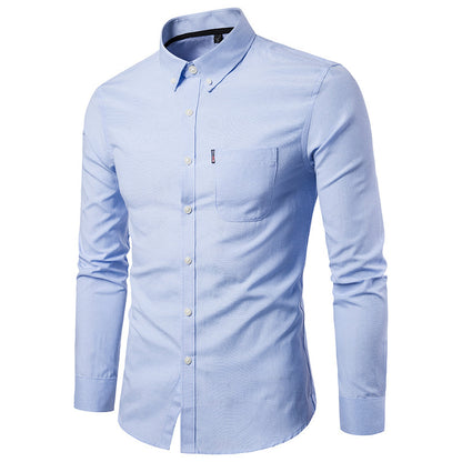 New Autumn And Winter Plus Size Oxford Shirt Men&