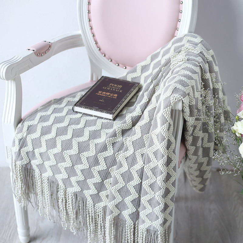 Knitted Wool Blanket Cashmere Blanket