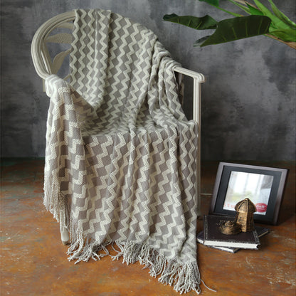 Knitted Wool Blanket Cashmere Blanket