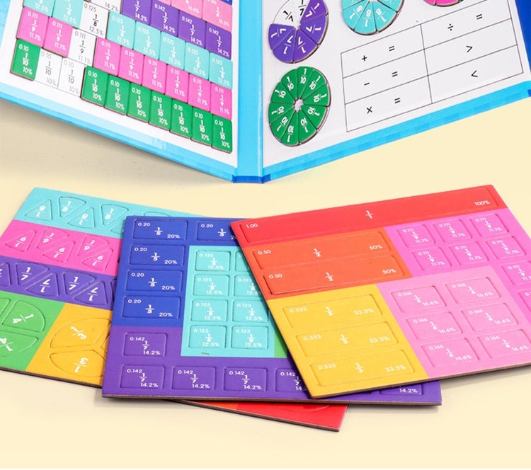 Magnetic Fraction Plate Demonstrator Teaching Toy