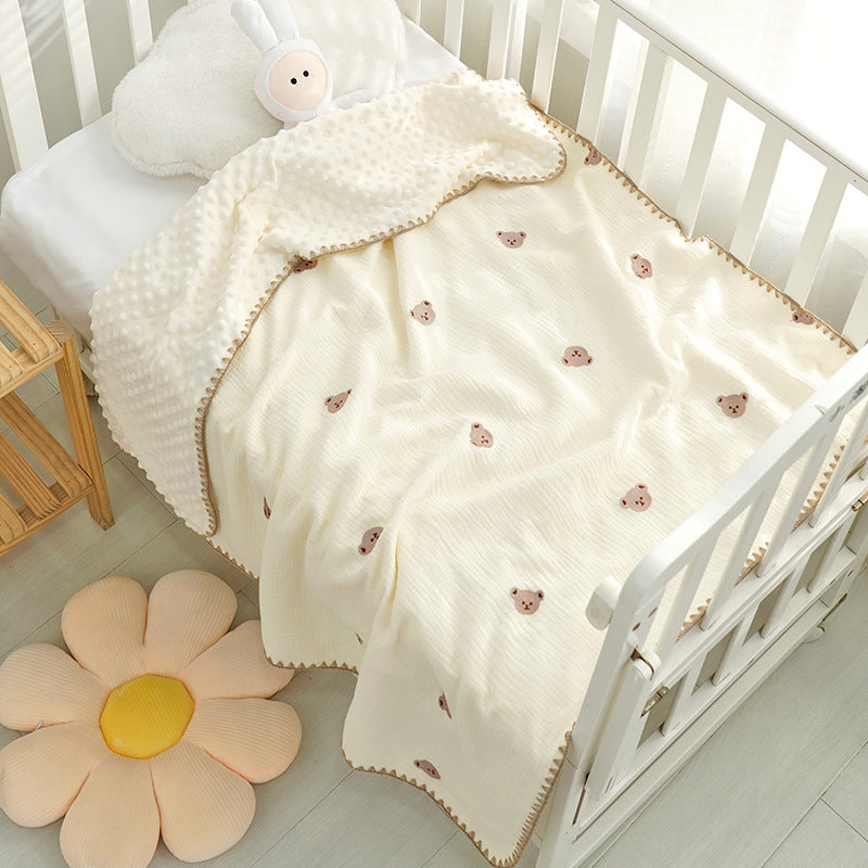 Doudou Blanket Baby Blanket Crepe Newborn Soothing Blanket