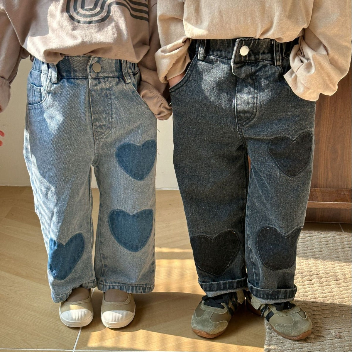 Children Soft Jeans Casual Straight Trousers