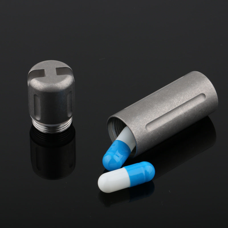 Titanium Sealed Compartment For On-the-go Medication