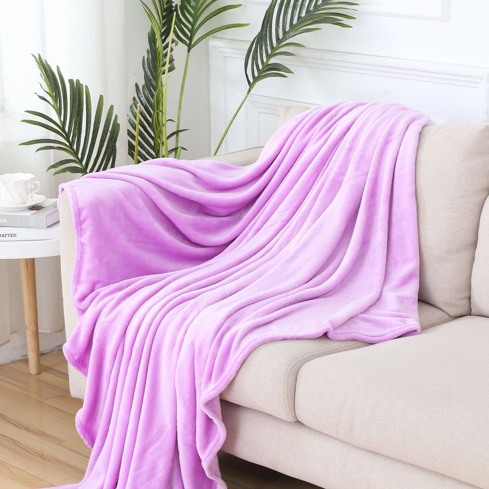 Solid Color Blanket Flannel Blanket