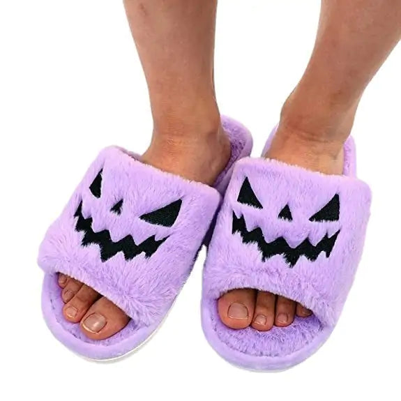 Halloween Pumpkin Slippers